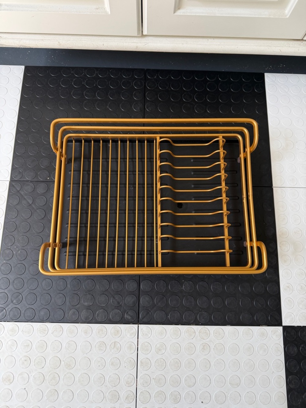 Gold Metal Dish Drying Rack